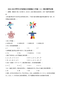 2022-2023学年江苏省宿迁市宿城区八年级（上）期末数学试卷（含解析）