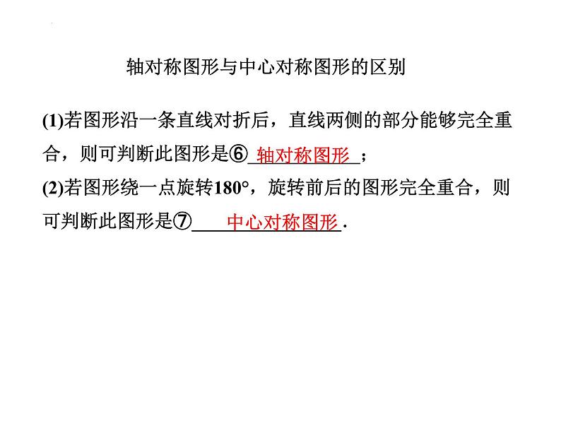 +2024年中考数学一轮总复习：第27课时　对称与折叠+讲练课件第8页