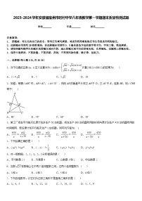 2023-2024学年安徽省宿州市时村中学八年级数学第一学期期末质量检测试题含答案