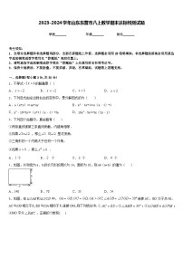 2023-2024学年山东东营市八上数学期末达标检测试题含答案