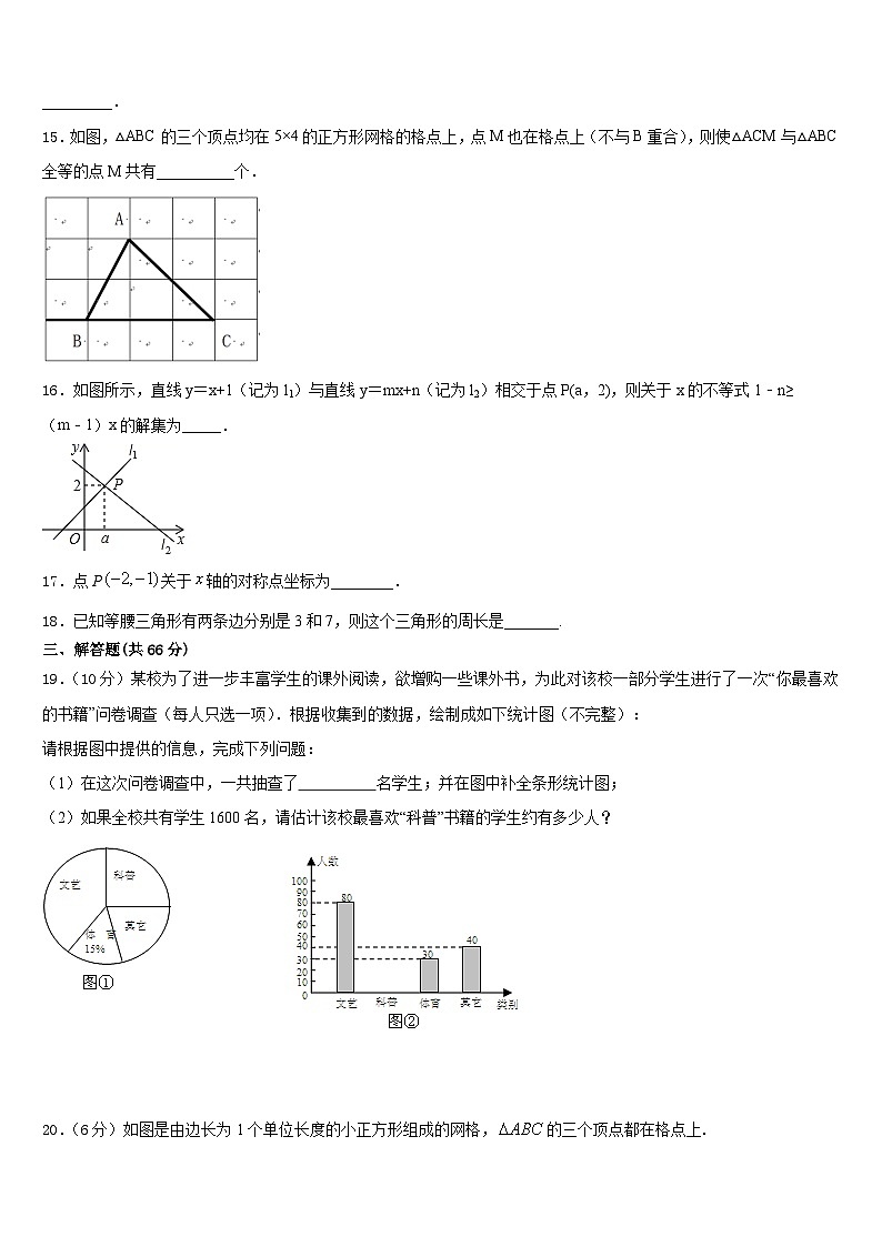 2023-2024学年山东省东营垦利区四校联考数学八上期末调研模拟试题含答案03