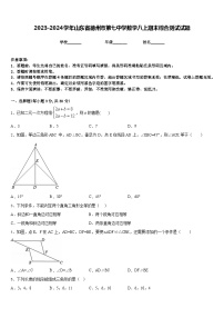 2023-2024学年山东省德州市第七中学数学八上期末综合测试试题含答案