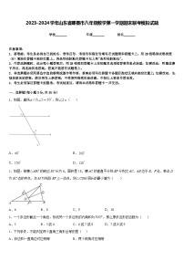 2023-2024学年山东省即墨市八年级数学第一学期期末联考模拟试题含答案