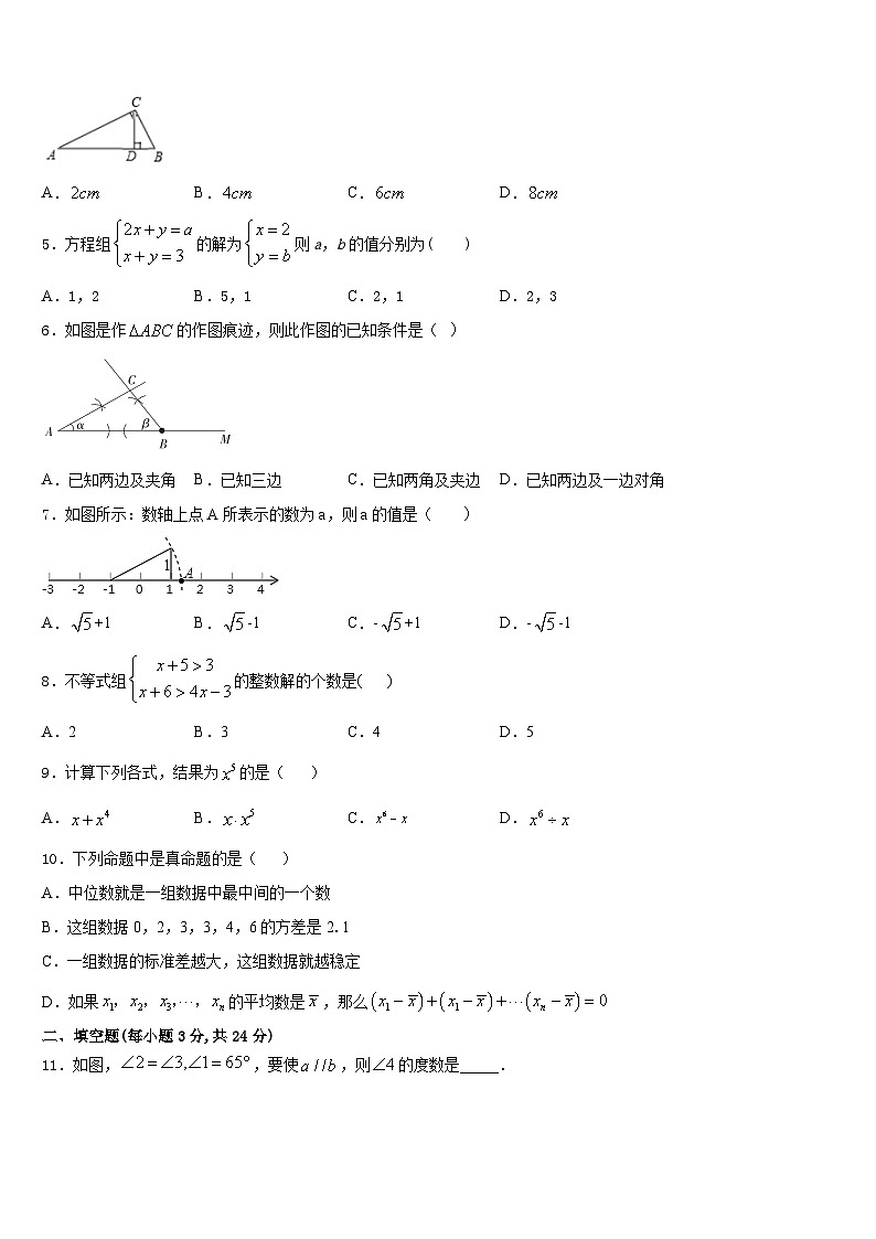 2023-2024学年山东省济南市名校八年级数学第一学期期末复习检测试题含答案02