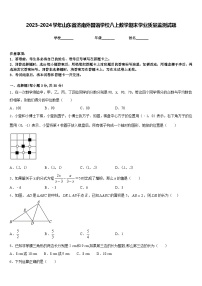 2023-2024学年山东省济南外国语学校八上数学期末学业质量监测试题含答案