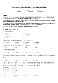 2023-2024学年山东省垦利区八上数学期末达标测试试题含答案