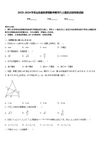 2023-2024学年山东省利津县联考数学八上期末达标检测试题含答案