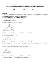 2023-2024学年山东省曲阜师范大附属实验学校八上数学期末统考试题含答案