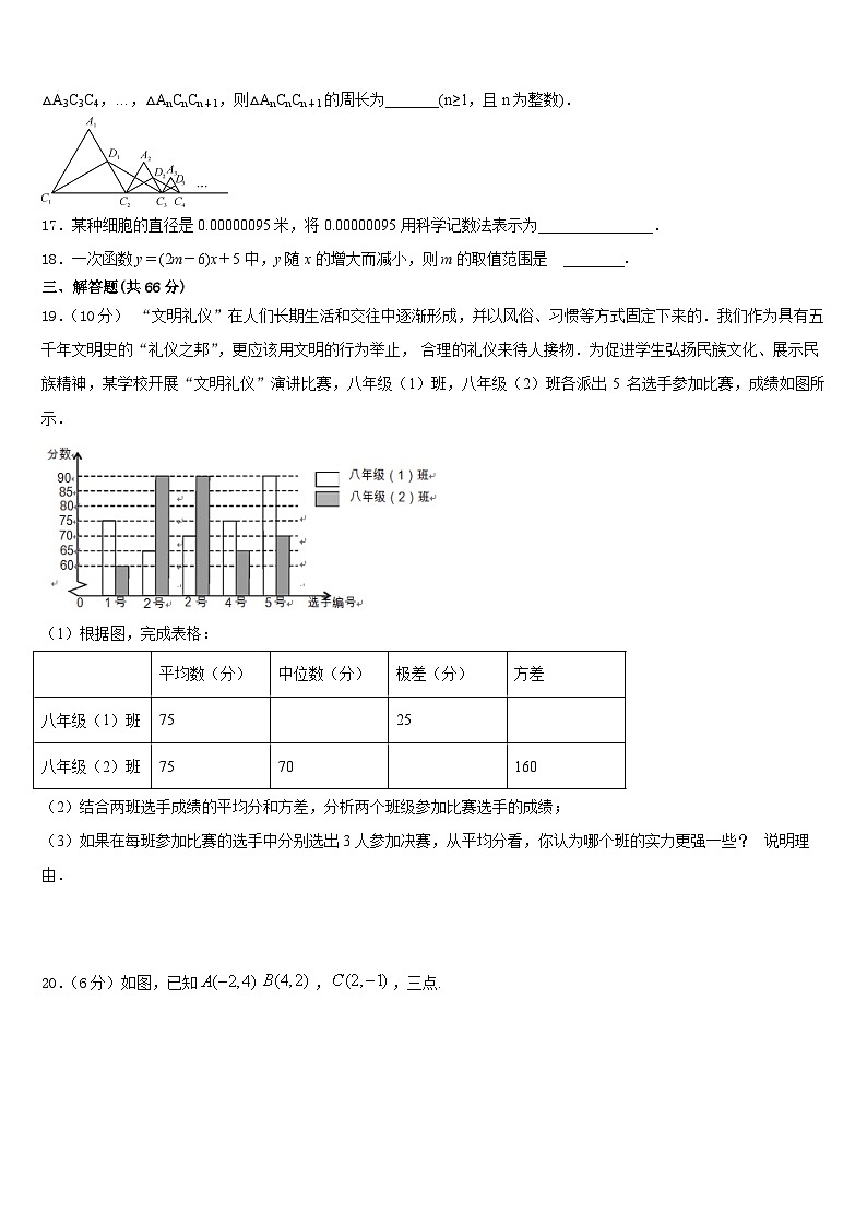 2023-2024学年山东省日照市数学八年级第一学期期末质量检测试题含答案03