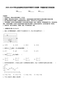 2023-2024学年山东省寿光市实验中学数学八年级第一学期期末复习检测试题含答案