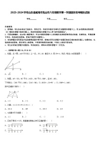 2023-2024学年山东省威海市乳山市八年级数学第一学期期末统考模拟试题含答案