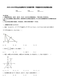 2023-2024学年山东省泰安市八年级数学第一学期期末综合测试模拟试题含答案