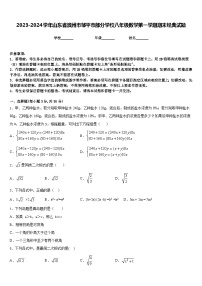 2023-2024学年山东省滨州市邹平市部分学校八年级数学第一学期期末经典试题含答案