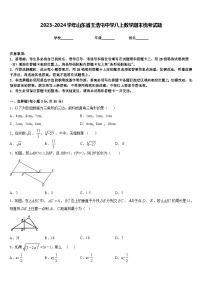 2023-2024学年山东省王浩屯中学八上数学期末统考试题含答案