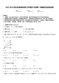 2023-2024学年山东省邹城市第六中学数学八年级第一学期期末达标测试试题含答案