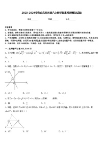 2023-2024学年山东阳谷县八上数学期末检测模拟试题含答案