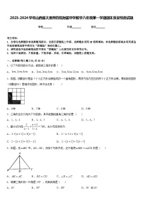 2023-2024学年山西省太原师范院附属中学数学八年级第一学期期末质量检测试题含答案