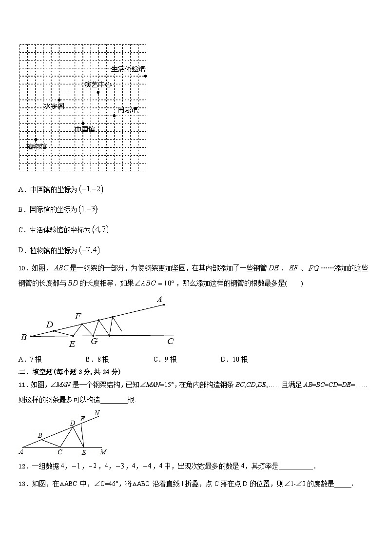 2023-2024学年山西省临汾市曲沃县数学八上期末统考模拟试题含答案第3页