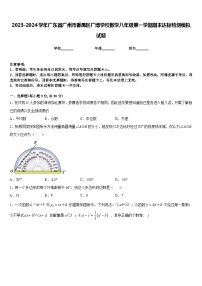 2023-2024学年广东省广州市番禺区广博学校数学八年级第一学期期末达标检测模拟试题含答案