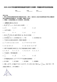 2023-2024学年成都市教科院附属学校数学八年级第一学期期末教学质量检测试题含答案