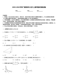 2023-2024学年广西桂林市六校八上数学期末预测试题含答案