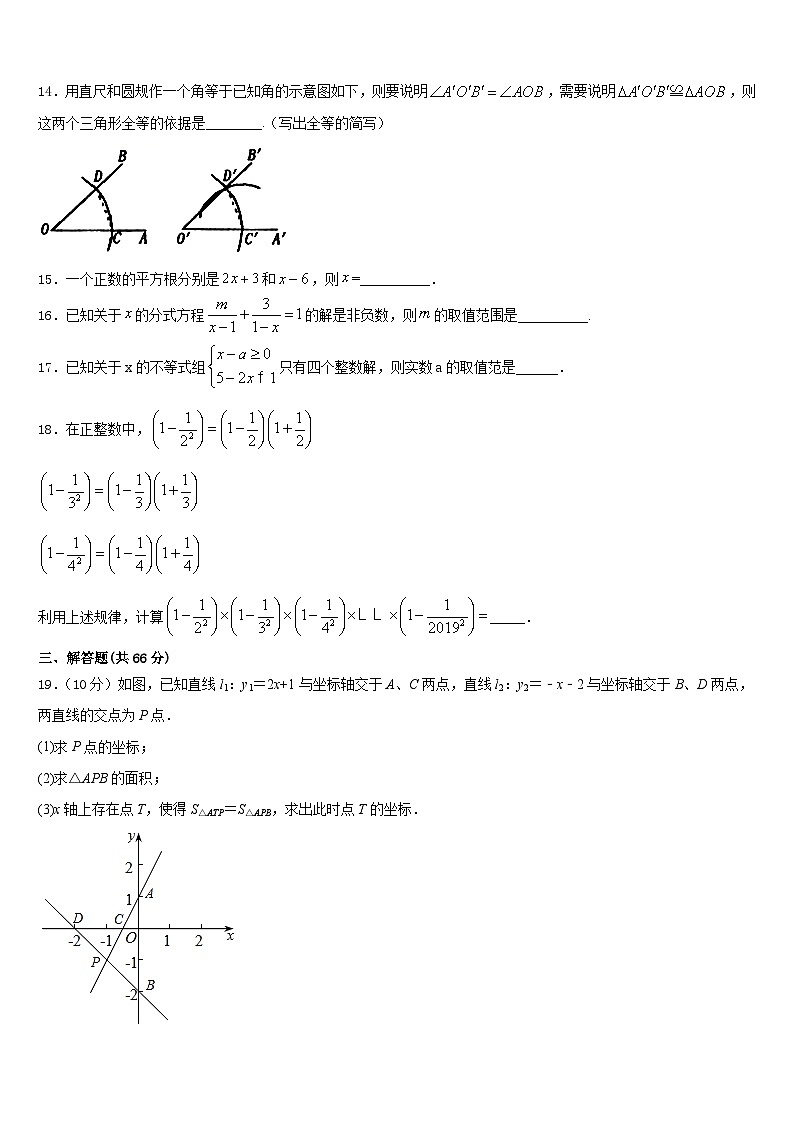 2023-2024学年广西南宁八中学数学八年级第一学期期末经典试题含答案03