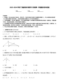 2023-2024学年广西省桂林市数学八年级第一学期期末统考试题含答案