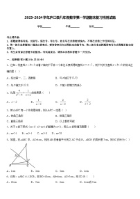 2023-2024学年庐江县八年级数学第一学期期末复习检测试题含答案