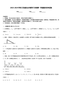 2023-2024学年江苏省东台市数学八年级第一学期期末统考试题含答案