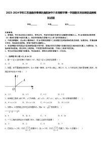 2023-2024学年江苏省南京秦淮区南航附中八年级数学第一学期期末质量跟踪监视模拟试题含答案