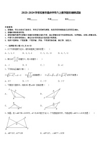 2023-2024学年松原市重点中学八上数学期末调研试题含答案