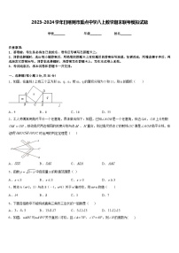 2023-2024学年日喀则市重点中学八上数学期末联考模拟试题含答案