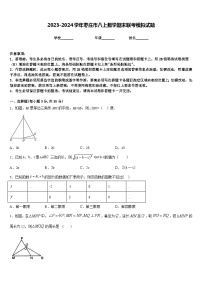 2023-2024学年枣庄市八上数学期末联考模拟试题含答案