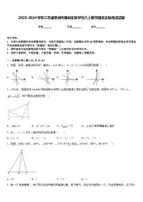 2023-2024学年江苏省常州市星辰实验学校八上数学期末达标测试试题含答案