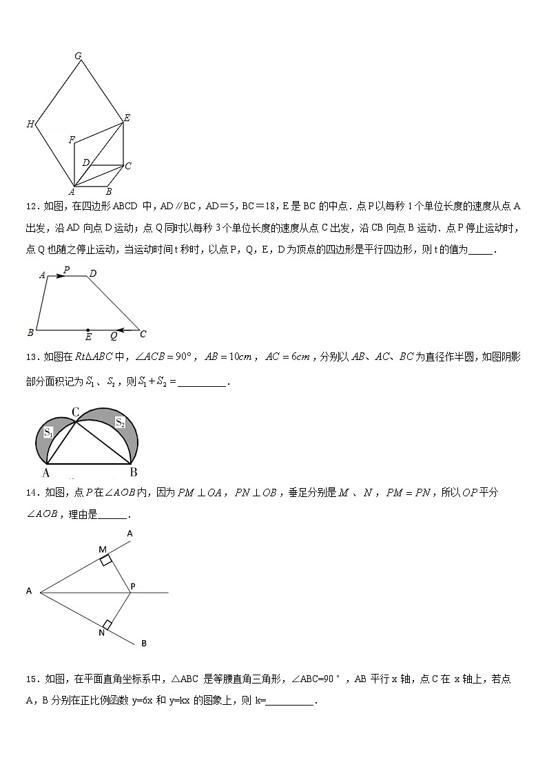 2023-2024学年江苏省常州市星辰实验学校八上数学期末达标测试试题含答案03