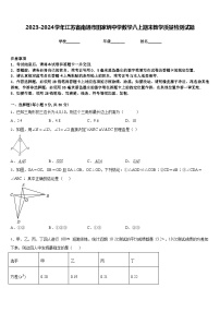 2023-2024学年江苏省南通市田家炳中学数学八上期末教学质量检测试题含答案