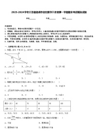 2023-2024学年江苏省扬州市名校数学八年级第一学期期末考试模拟试题含答案