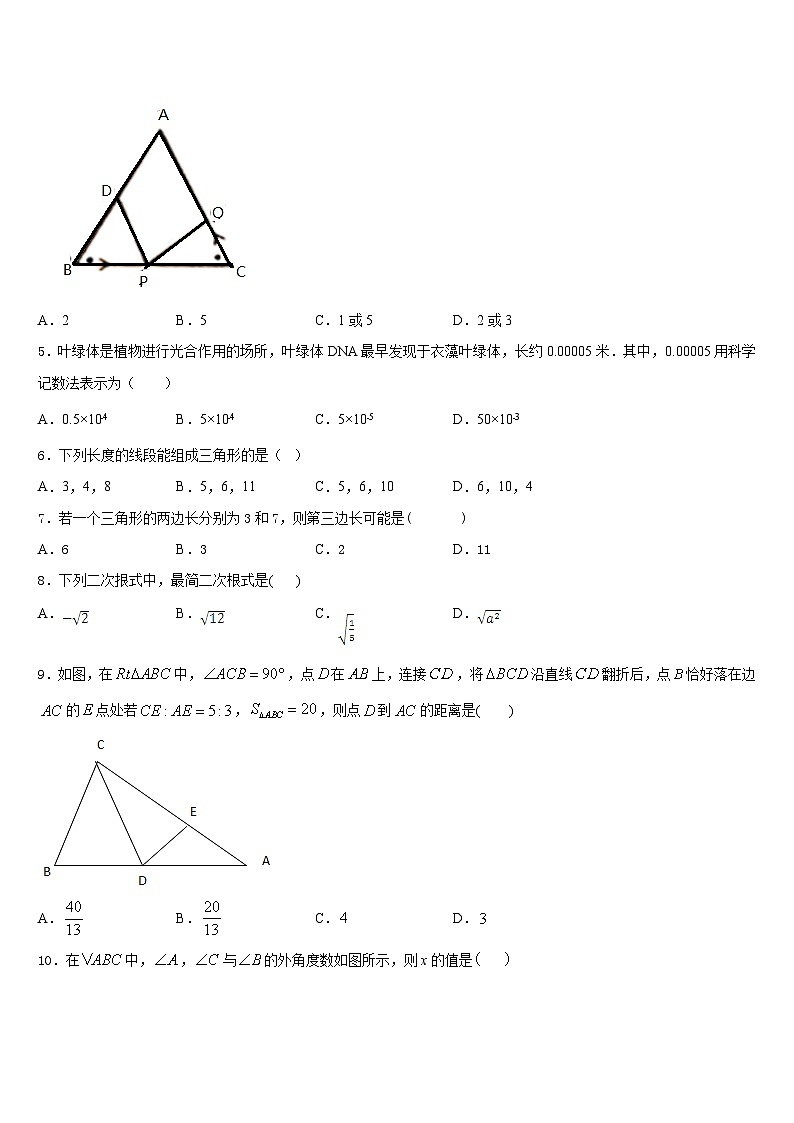 2023-2024学年江苏省淮安市洪泽湖初级中学八上数学期末检测模拟试题含答案02