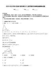 2023-2024学年江苏省江阴市澄东片八上数学期末质量跟踪监视模拟试题含答案