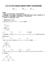 2023-2024学年江苏省苏州工业园区第十中学数学八上期末质量检测试题含答案