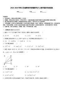 2023-2024学年江苏省泰州市常青藤学校八上数学期末检测试题含答案