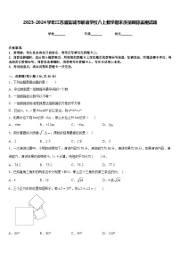 2023-2024学年江苏省盐城市联谊学校八上数学期末质量跟踪监视试题含答案