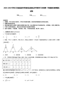 2023-2024学年江苏省盐城市亭湖区盐城景山中学数学八年级第一学期期末调研模拟试题含答案