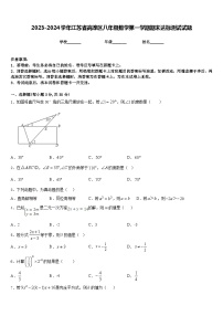 2023-2024学年江苏省高淳区八年级数学第一学期期末达标测试试题含答案