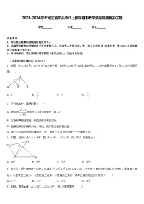 2023-2024学年河北省泊头市八上数学期末教学质量检测模拟试题含答案