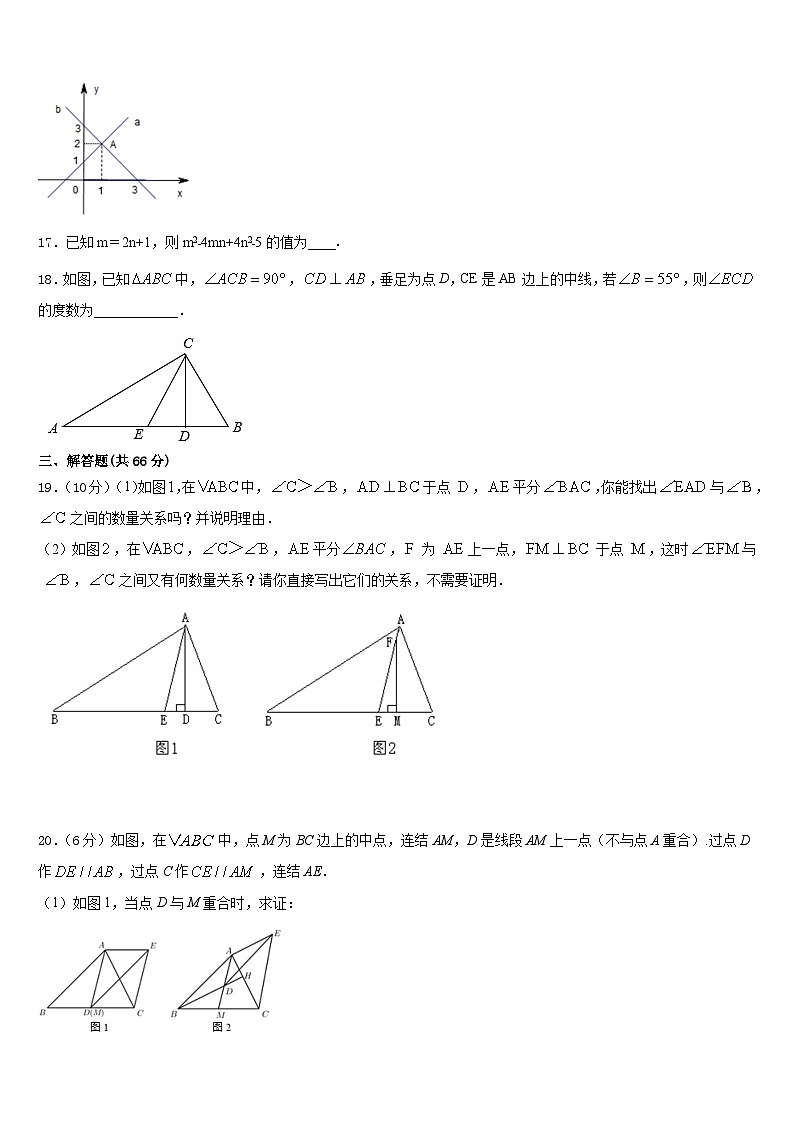 2023-2024学年河北省沧州孟村县联考数学八上期末监测模拟试题含答案03