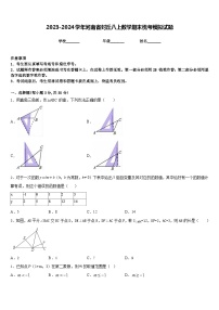 2023-2024学年河南省封丘八上数学期末统考模拟试题含答案