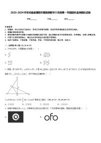 2023-2024学年河南省濮阳市濮阳县数学八年级第一学期期末监测模拟试题含答案