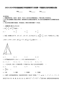 2023-2024学年河南省商丘市柘城县数学八年级第一学期期末达标检测模拟试题含答案