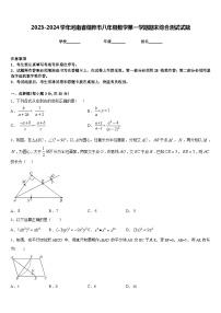 2023-2024学年河南省偃师市八年级数学第一学期期末综合测试试题含答案